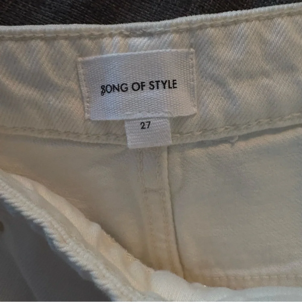 SONG OF STYLE Deanna Jean Retails 
$215 White Chalk Wide-Leg Pants Size 27 - Picture 9 of 14